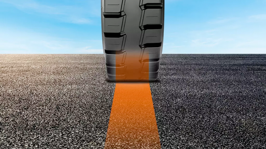 Lets operators and fleet managers know with 100% accuracy when tires need replacing