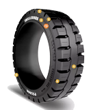 22x9x16 Forklift Tires 22x9x16 Traction Black Multipurpose Trelleborg PS1000 Press On GS MP
