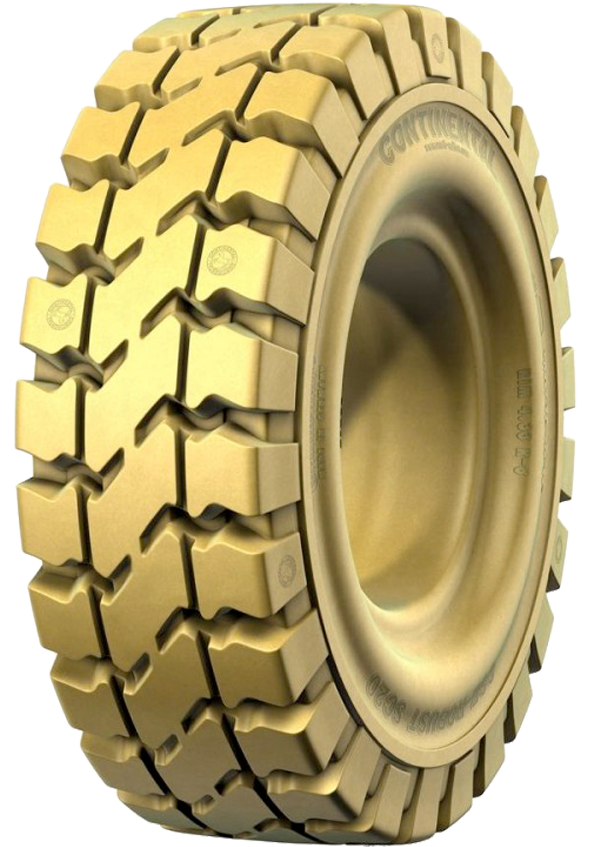 4.00-8 Forklift Tires 4.00-8/3.00 Traction Non Marking Standard Continental SC20 Solid Pneumatic Tire (3.00 Standard Rim)