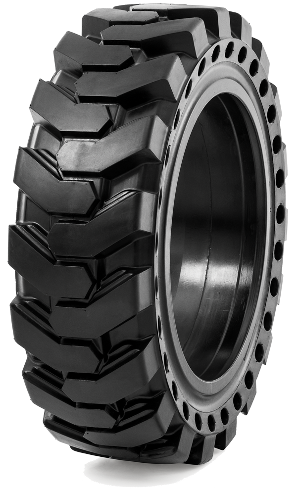 33x12-20 Port Tires 33x12-20/7.50 Solid Right Rhino Rubber SKS [7.50 rim] (Assembly)