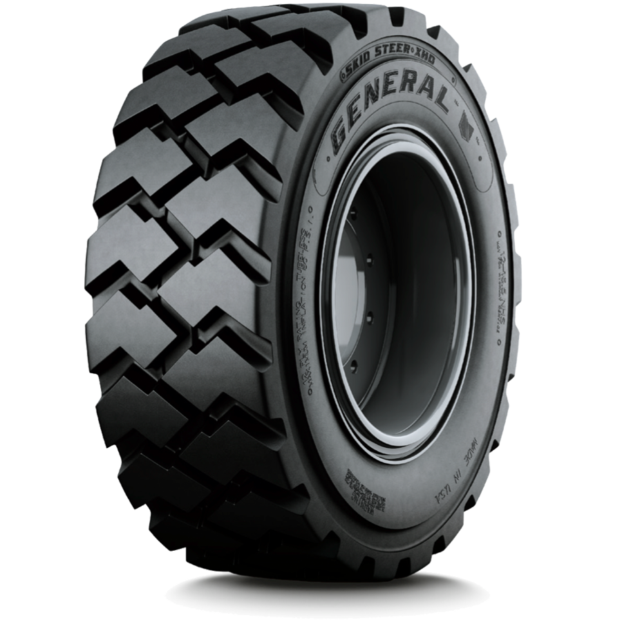 pneumatic skid steer tires non-direction for hard surfaces and snow