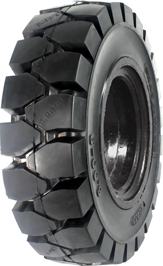 6.00-9 Forklift Tires 6.00-9/4.00 Traction Black ChaoYang CL403 Solid Pneumatic Tire (4.00 Standard Rim)
