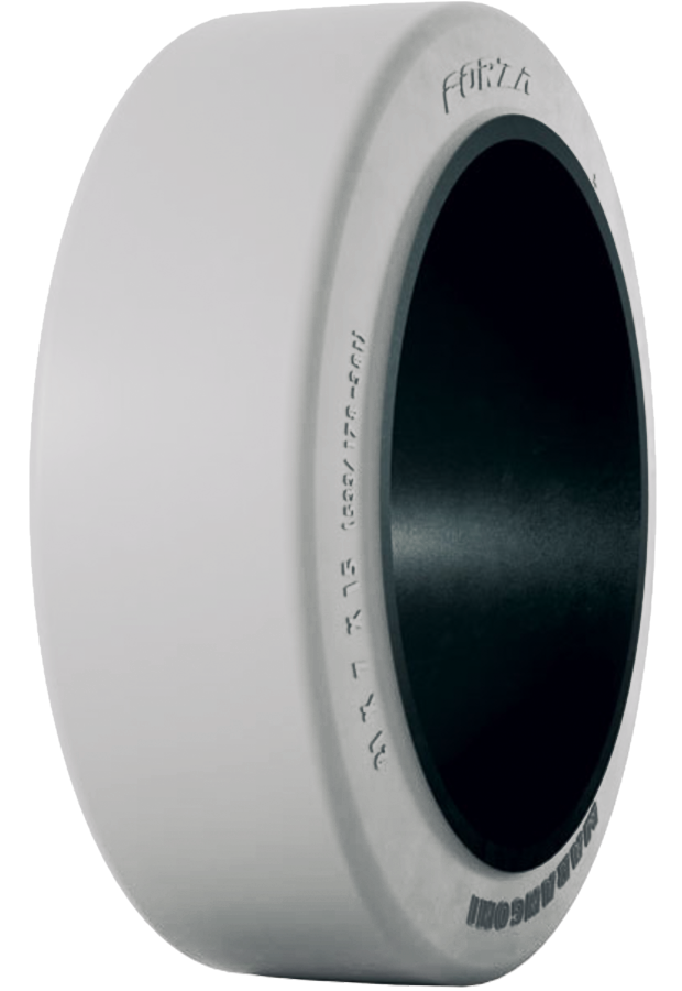 Wide Track 16x6x10-1/2 Non-Marking Smooth Solid Forklift Tire – 16610, Heavy Duty
