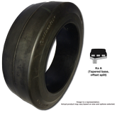 406/152-267 Forklift Tires 406/152-267 Smooth Continential MH 20 Ks A Solid Wire Reinforced Tire [16x6x10-1/2]