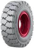 15x4-1/2-8 Forklift Tires 15x4-1/2-8/3.00 Traction Non-Mark Standard General Lifter Solid Pneumatic Tire [125/75-8] (3.00 Standard Rim)