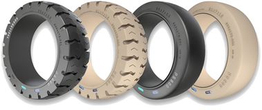22x9x16 Forklift Tires 22x9x16 Smooth Non Marking Trelleborg PS800 Press On Tire