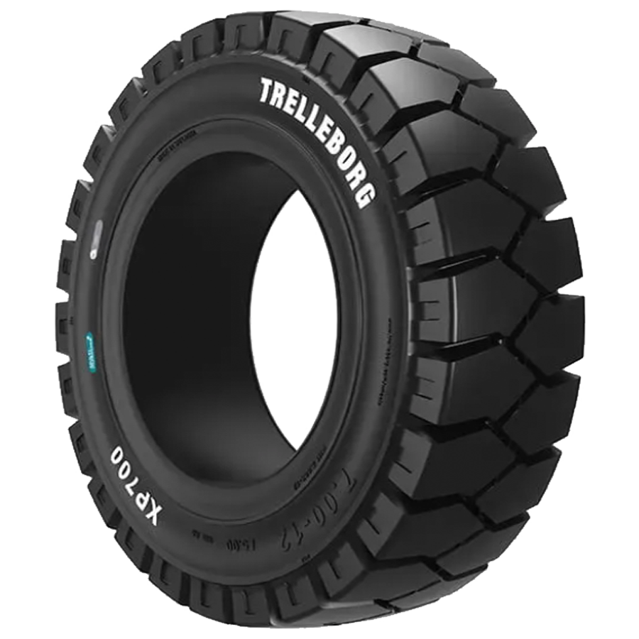 250-15 Forklift Tires 250-15/7.50 Black Traction XP700 (7.50 LOC rim)