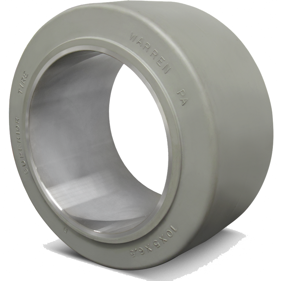 15x5x11-1/4 Forklift Tires 15x5x11-1/4  Smooth Superior Polyurethane Press On Non Marking Rubber GNM SF Sipe