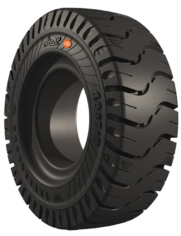 250-15 Forklift Tires 250-15/7.00 Black Traction Elite XP Cut Resistant (Ts) (7.00 LOC rim)