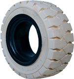 8.25-15 Forklift Tires 8.25-15/6.50 Traction Non-Marking Rhino Rubber Forte Solid Pneumatic (6.50 Standard Rim)
