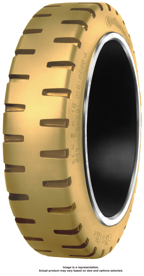 16-1/4x7x11-1/4 Traction Non Marking Continental MC20 STB Solid Press-on Forklift Tire (413/178-286)