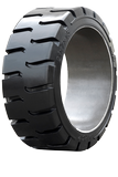 18x9x12-1/8 Forklift Tires 18x9x12-1/8 Traction Black Trelleborg MPC2 Press On 