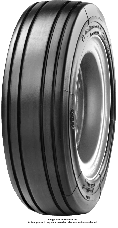 6.00-9 [4.00] Rib Black Standard Continental SC11 Solid Pneumatic Tire (4.00 Standard Rim)