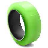 16-1/4x7x11-1/4 Port Tires 16-1/4x7x11-1/4 Polyurethane Smooth Press On Tire Superior XL-AC XL-AC TSW