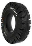 14.00-24 Forklift Tires 14.00-24/10.00 Traction Black Trelleborg XP1000 Solid Tire  (10.00 standard rim)